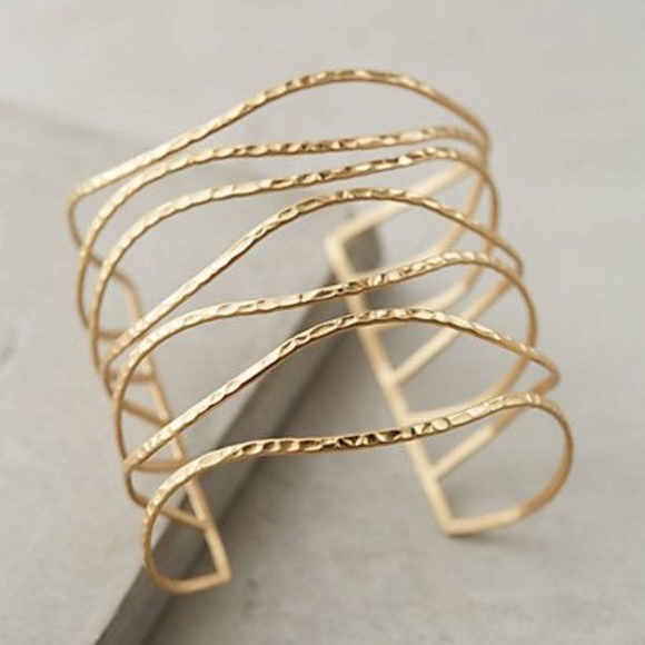 Anthropologie Jewelry - Anthropologie Gold Cuff (NWOT)